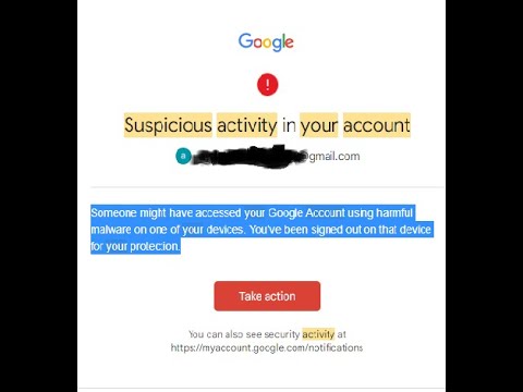 suspicious activity in your account gmail #shorts