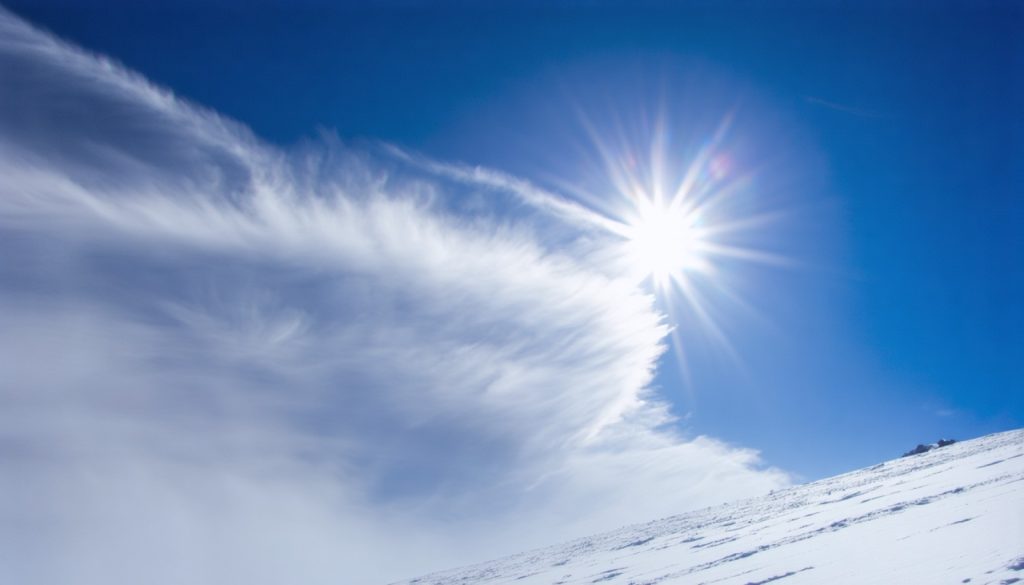 Préparez-vous à la danse sauvage du ciel : vents, neige et soleil en une seule semaine